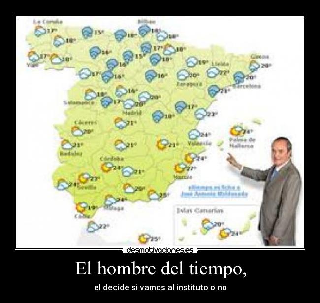 El hombre del tiempo, -