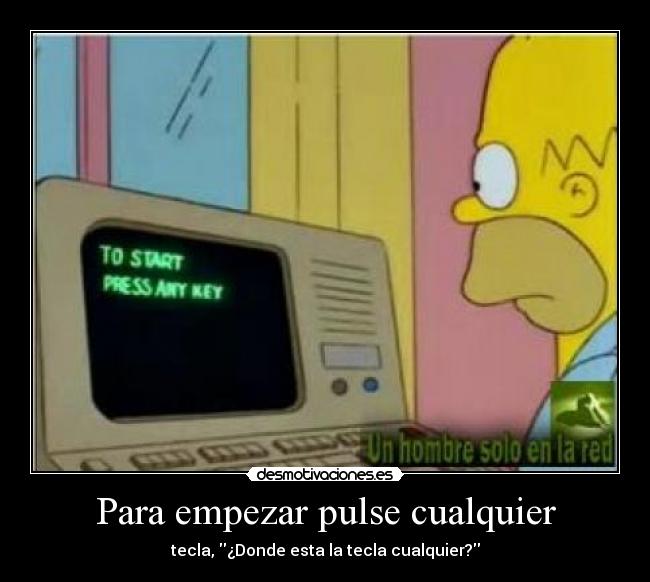 Para empezar pulse cualquier - 