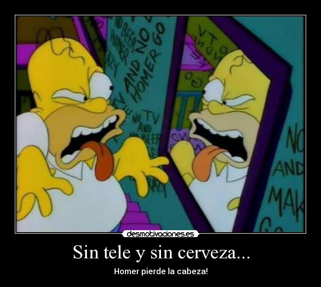 Sin tele y sin cerveza... -