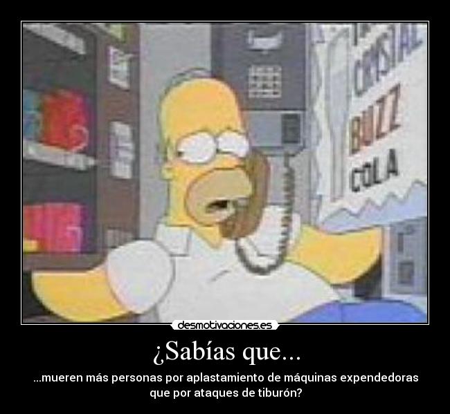 carteles maquina expendedora homer simpson sabias desmotivaciones