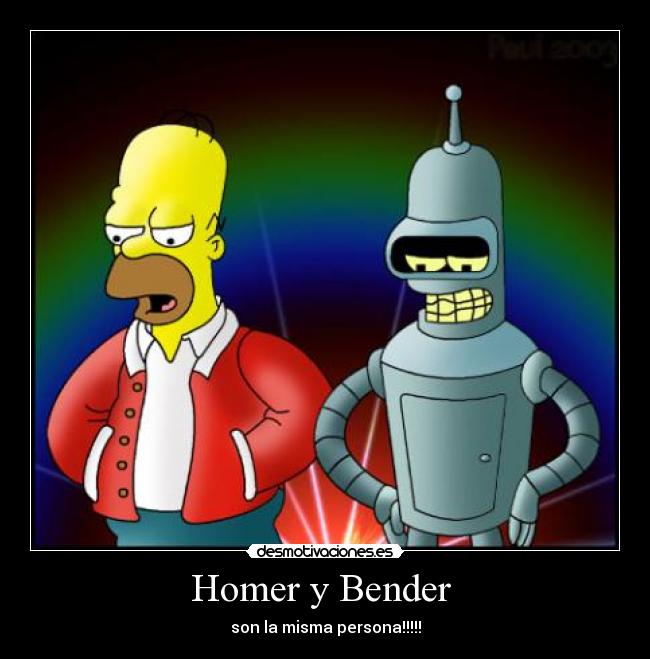 Homer y Bender  - 