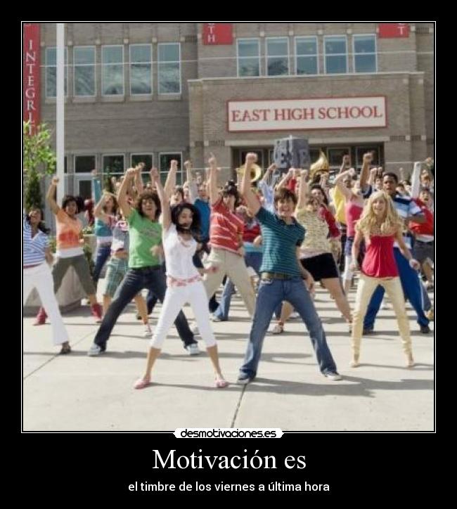 Motivación es - el timbre de los viernes a última hora