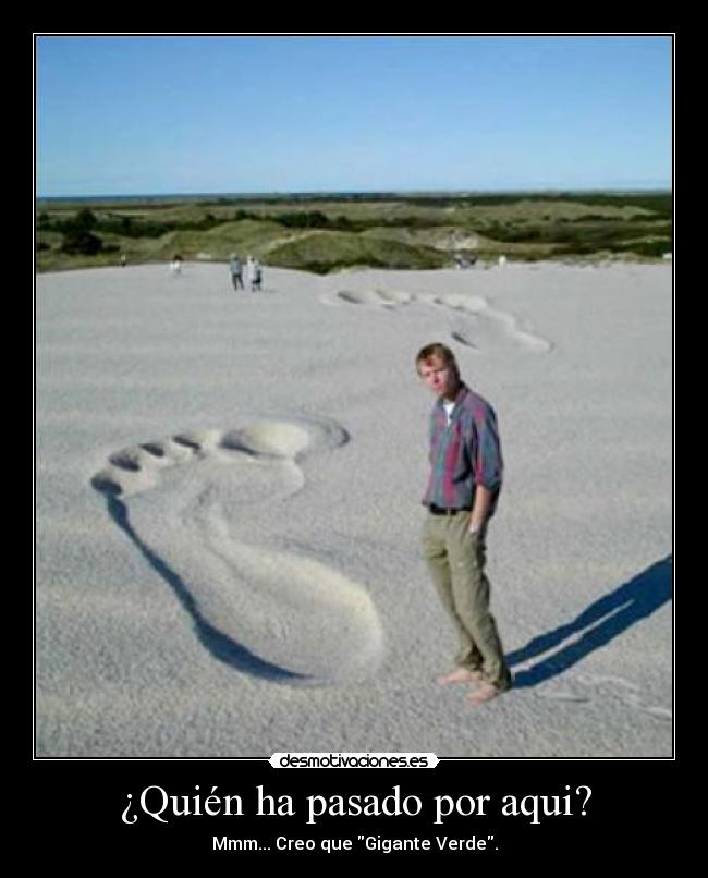 ¿Quién ha pasado por aqui? - 