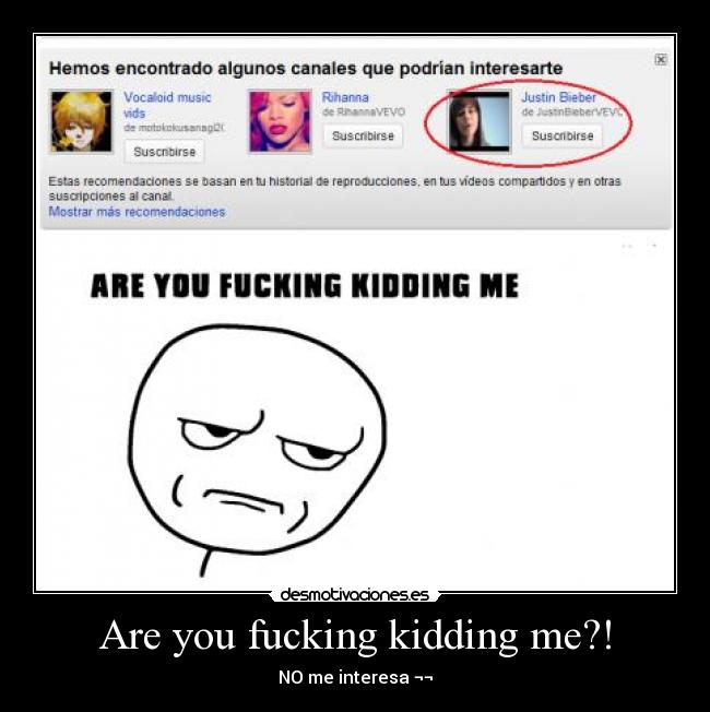 Are you fucking kidding me?! - 