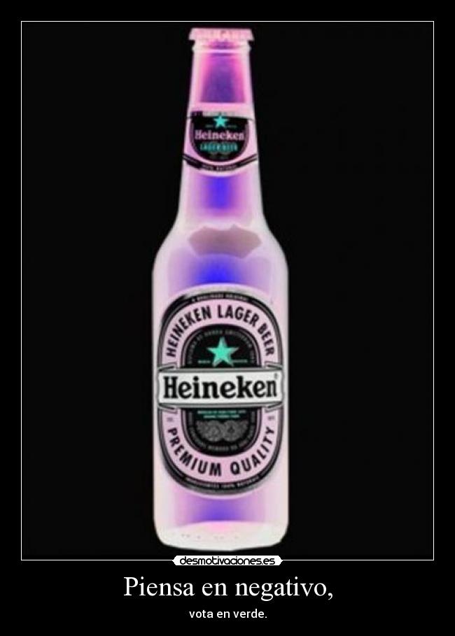 Piensa en negativo, -