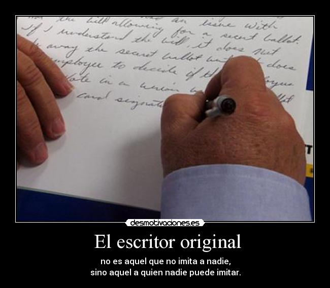 El escritor original -