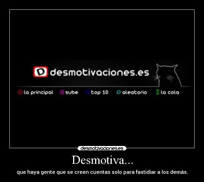 Desmotiva... -
