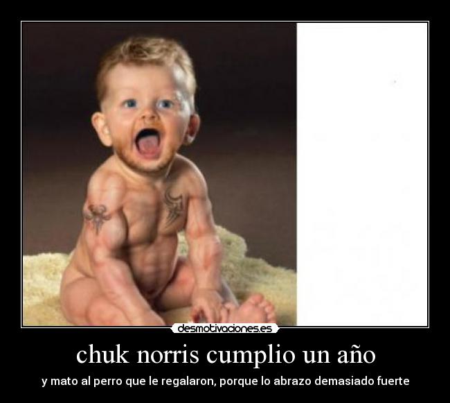 chuk norris cumplio un año -