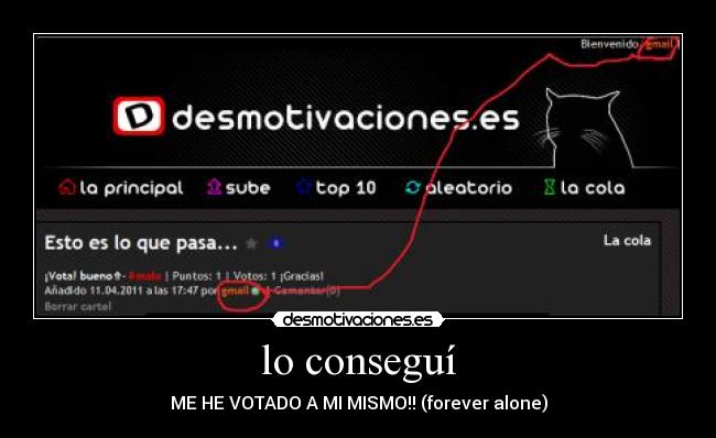 carteles forever alone desmotivaciones