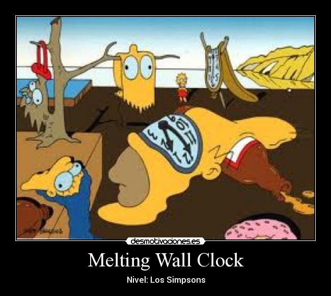 Melting Wall Clock - Nivel: Los Simpsons