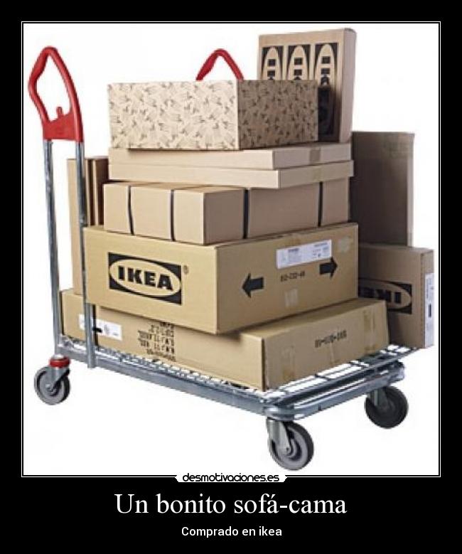 Un bonito sofá-cama -