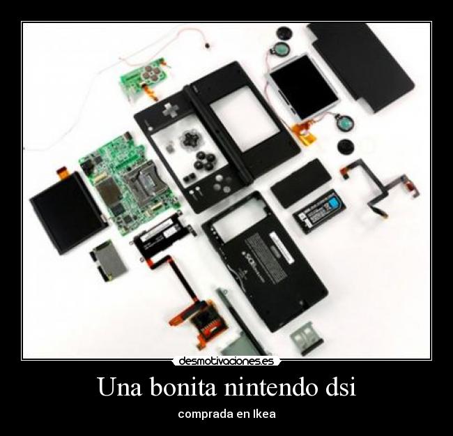Una bonita nintendo dsi - comprada en Ikea