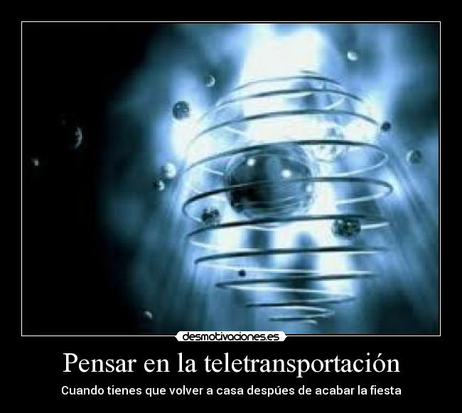 Pensar en la teletransportación -