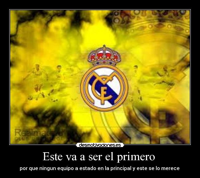 Este va a ser el primero -