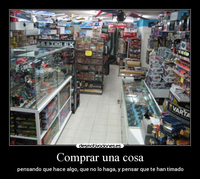 Comprar una cosa -