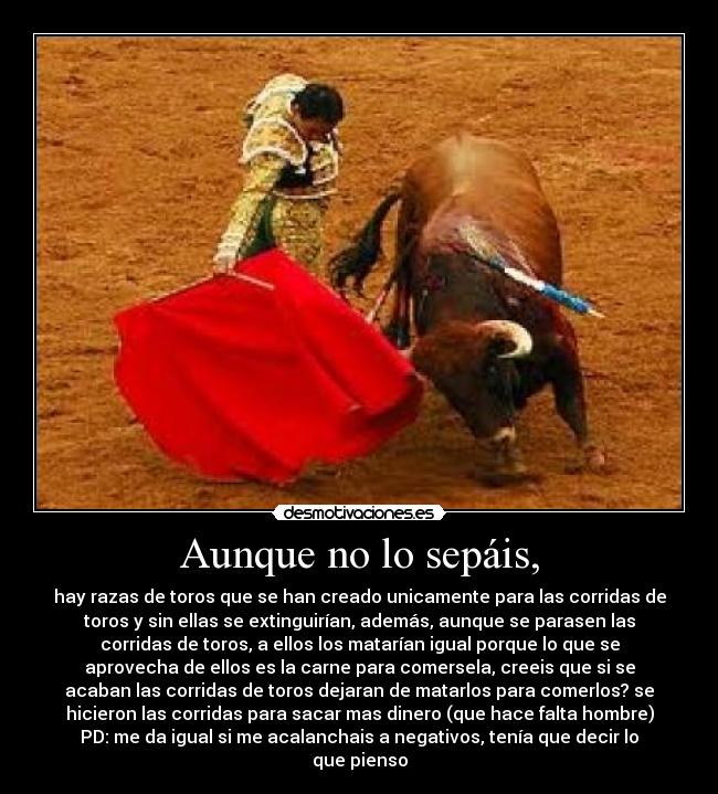 Aunque no lo sepáis, -