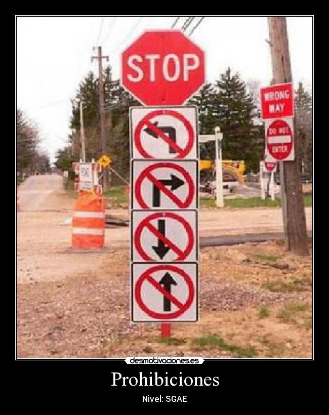 Prohibiciones - Nivel: SGAE