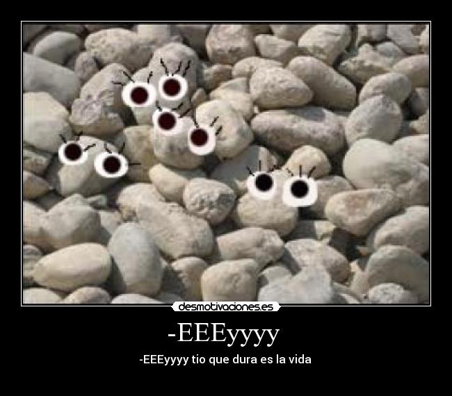 -EEEyyyy - -EEEyyyy tio que dura es la vida