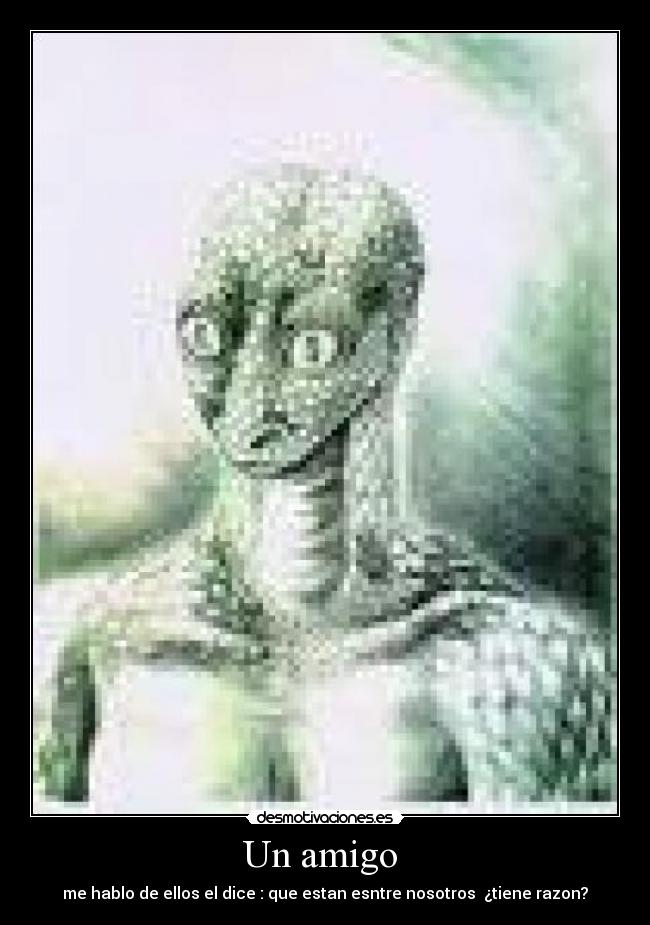 Un amigo  - me hablo de ellos el dice : que estan esntre nosotros  ¿tiene razon?