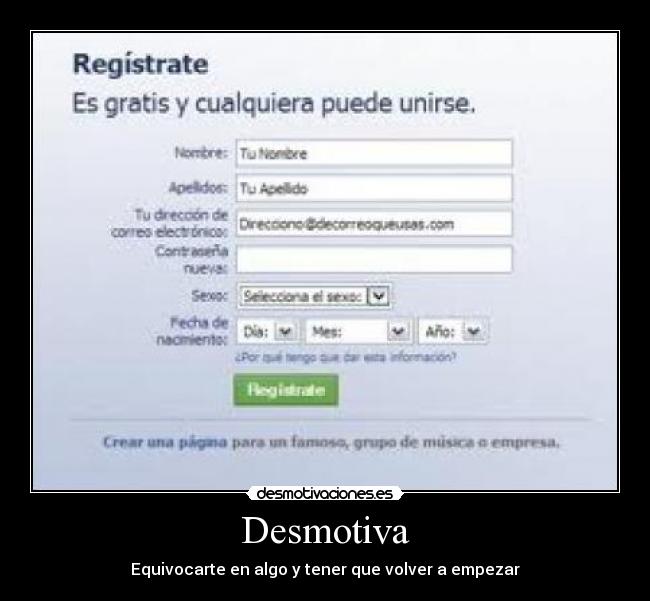 Desmotiva - Equivocarte en algo y tener que volver a empezar