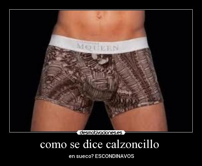 como se dice calzoncillo -