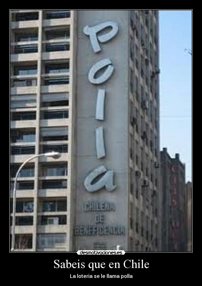 Sabeis que en Chile -