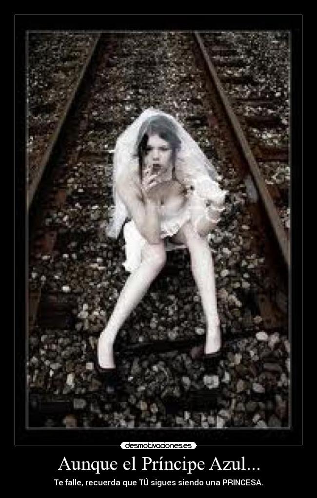 carteles aunque principe azul falle sigues siendo princesa desmotivaciones