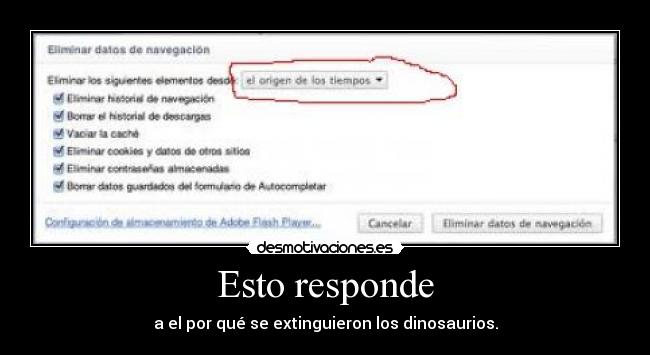 Esto responde - a el por qué se extinguieron los dinosaurios.