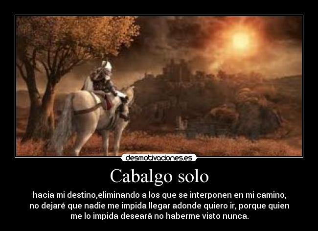 Cabalgo solo - 