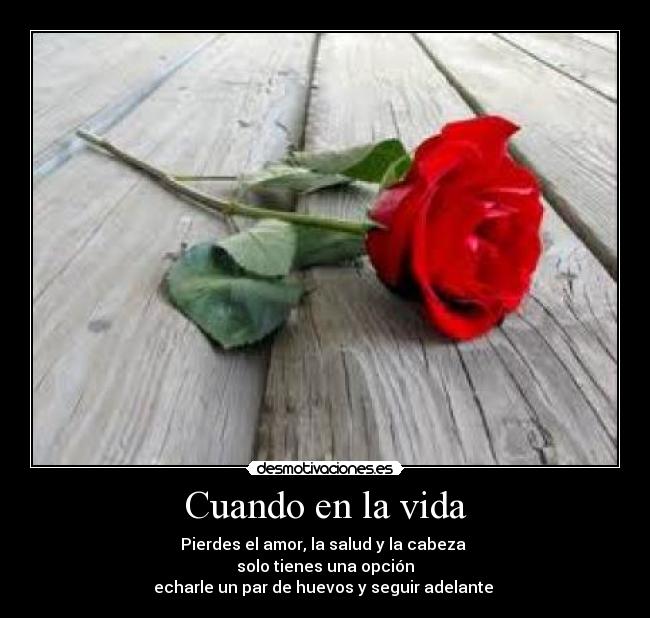 Cuando en la vida - 