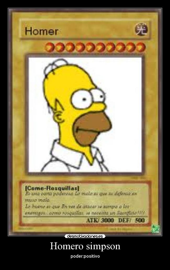 Homero simpson - poder:positivo
