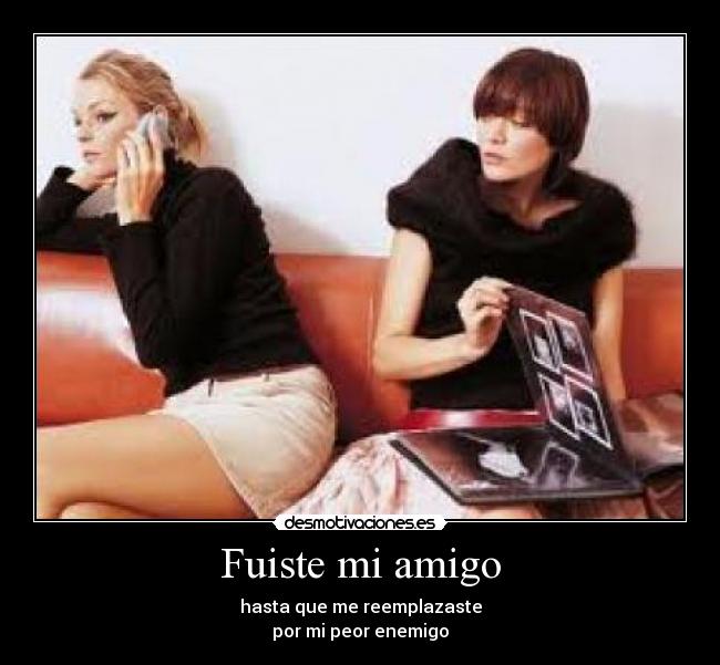 carteles amigas amigos falsos falsas desmotivaciones