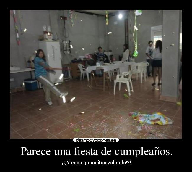 Parece una fiesta de cumpleaños. - 