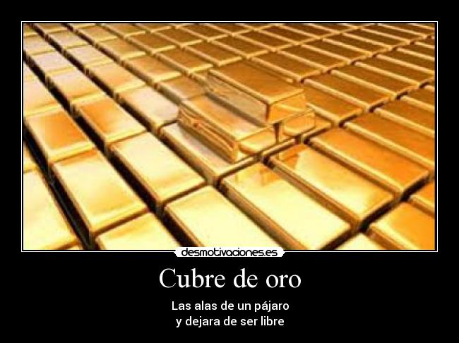 Cubre de oro -