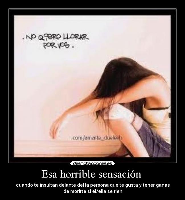 Esa horrible sensación  - 