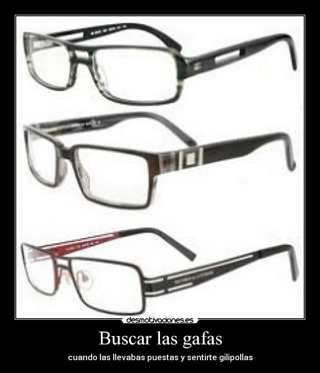 Buscar las gafas -