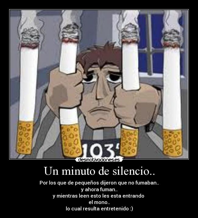 Un minuto de silencio.. -