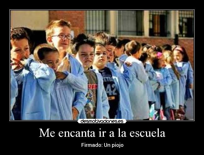 Me encanta ir a la escuela - 