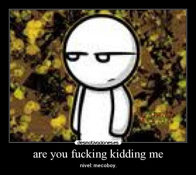 are you fucking kidding me - 