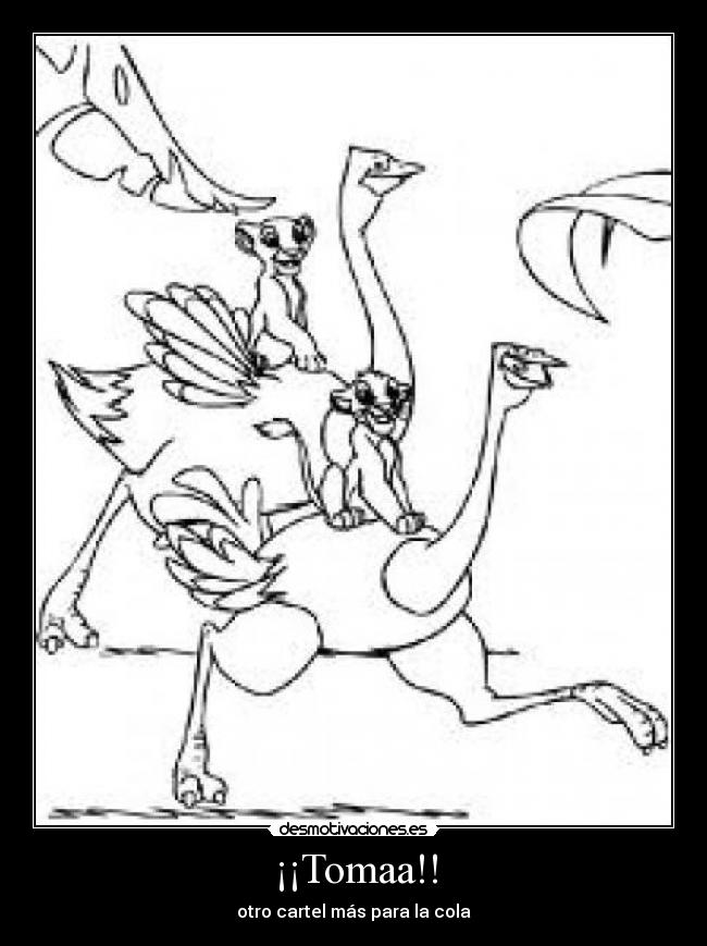 ¡¡Tomaa!! - otro cartel más para la cola