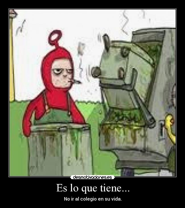 carteles teletubies desmotivaciones