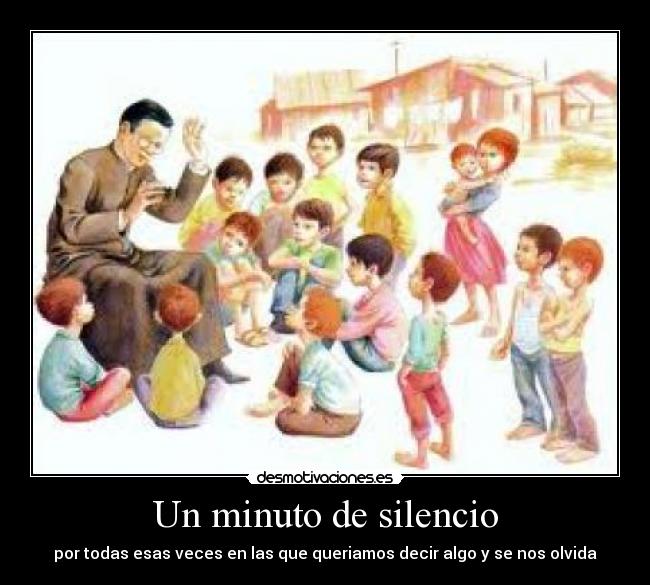 Un minuto de silencio -