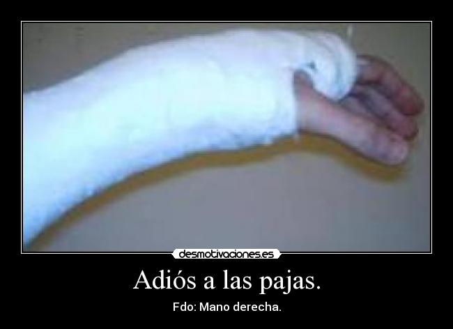 Adiós a las pajas. -