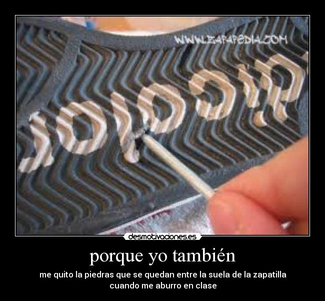 porque yo también -