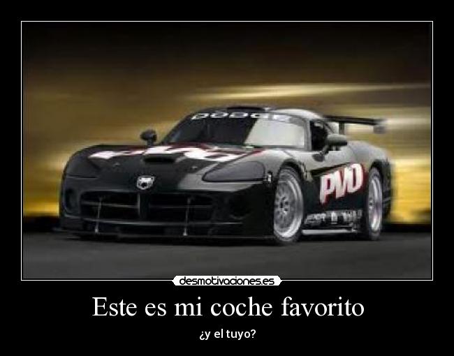 Este es mi coche favorito -