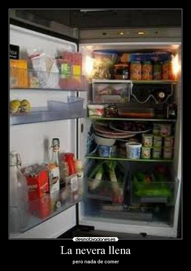 La nevera llena -