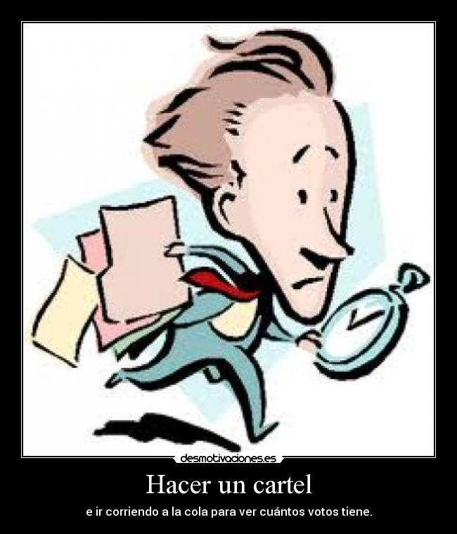 Hacer un cartel -