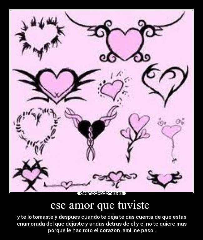 ese amor que tuviste -