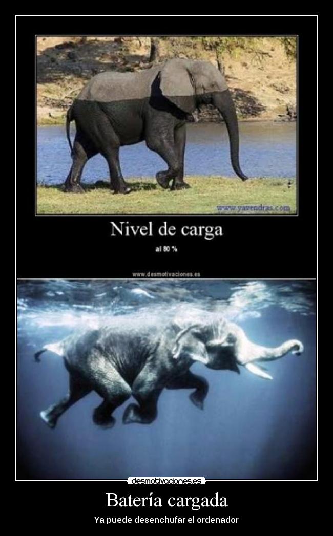 Batería cargada -