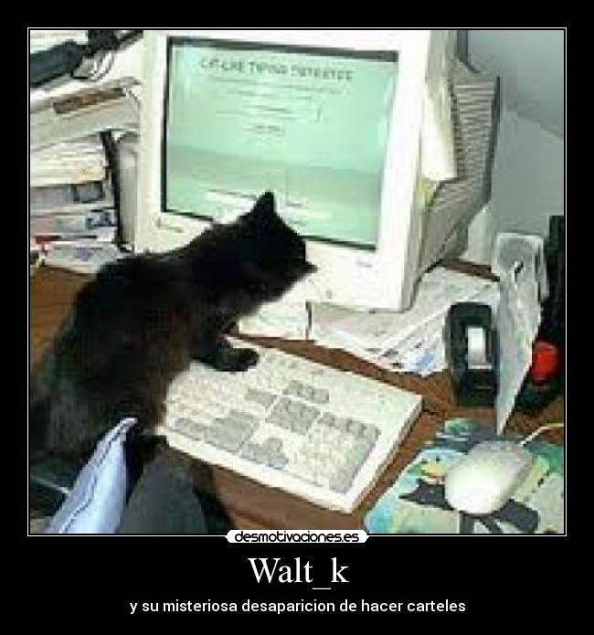 Walt_k - y su misteriosa desaparicion de hacer carteles